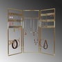 Aberto Design Organizador de Joyas de Pie Dorado